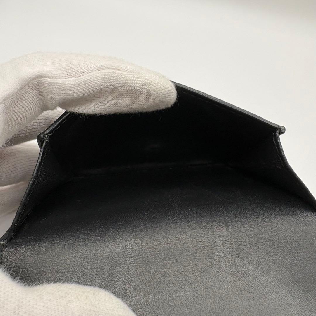 LOEWE ロエベ トライフォールドウォレット ブラック 財布 現行