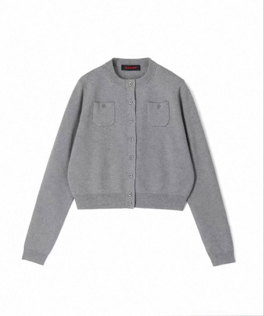 CABaN コットンカシミヤクルーネックカーディガン　Sサイズ