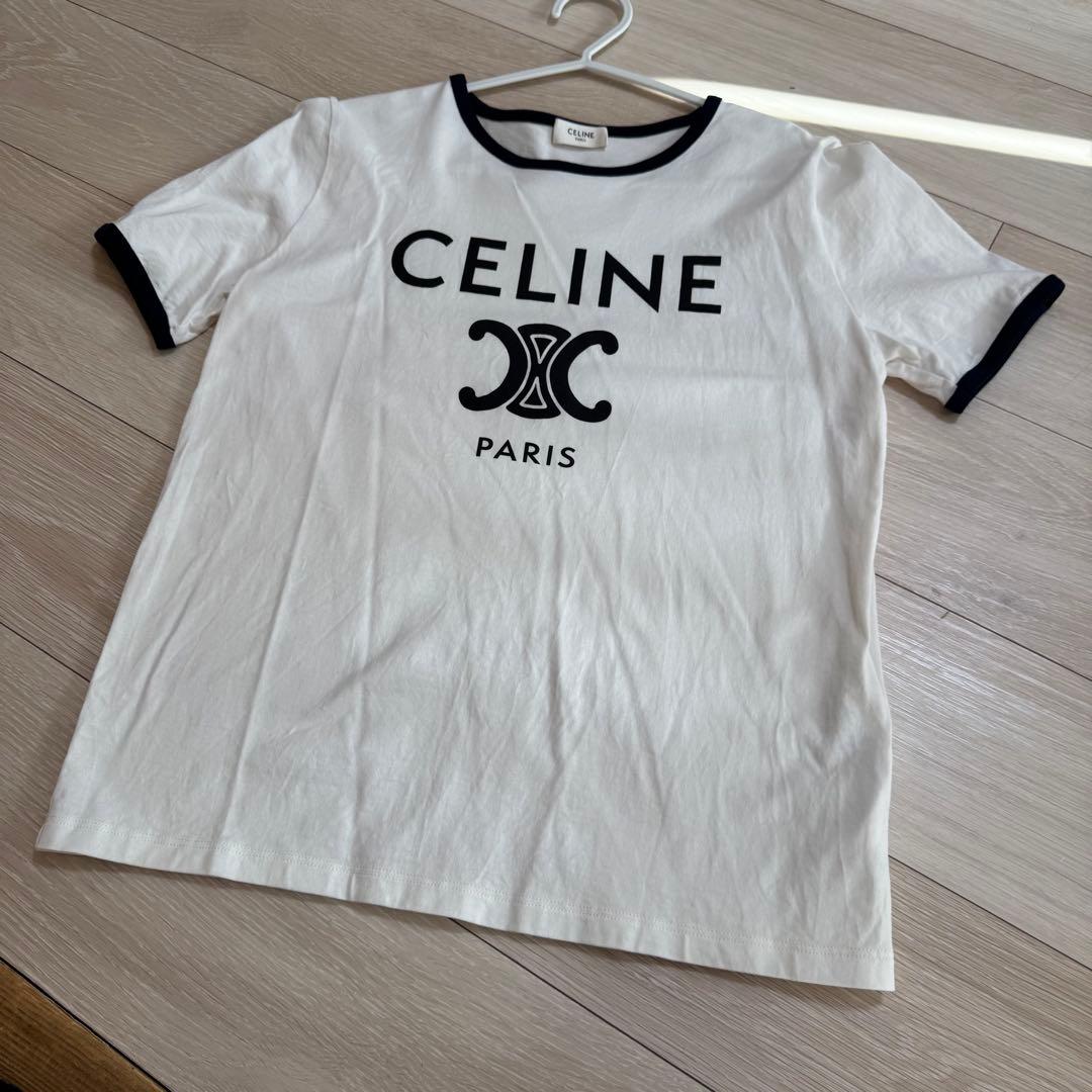 CELINE ロゴプリント 半袖Tシャツ
