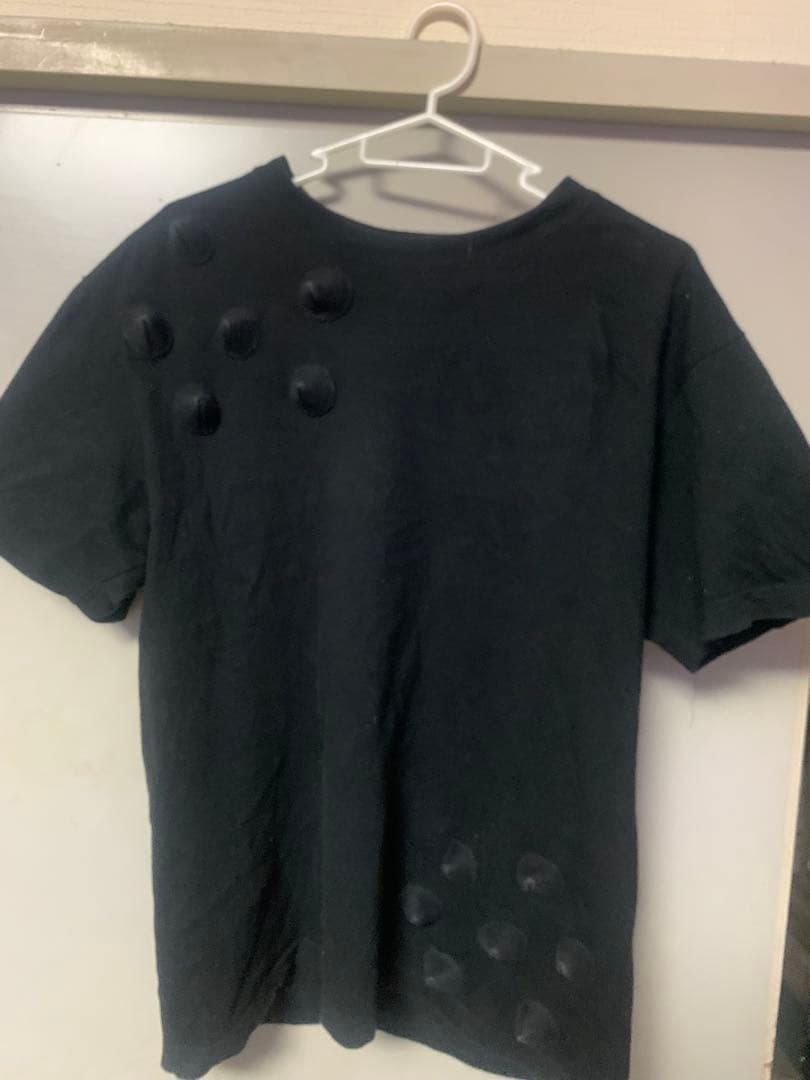 isecai 黒 Tシャツ 棘T M