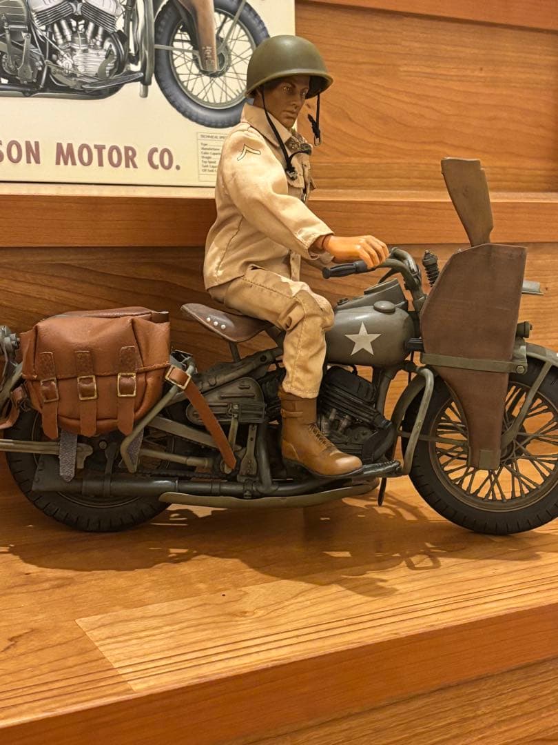 ハーレー45WLA 1/6アメリカンGIジョー35周年バイクインディア