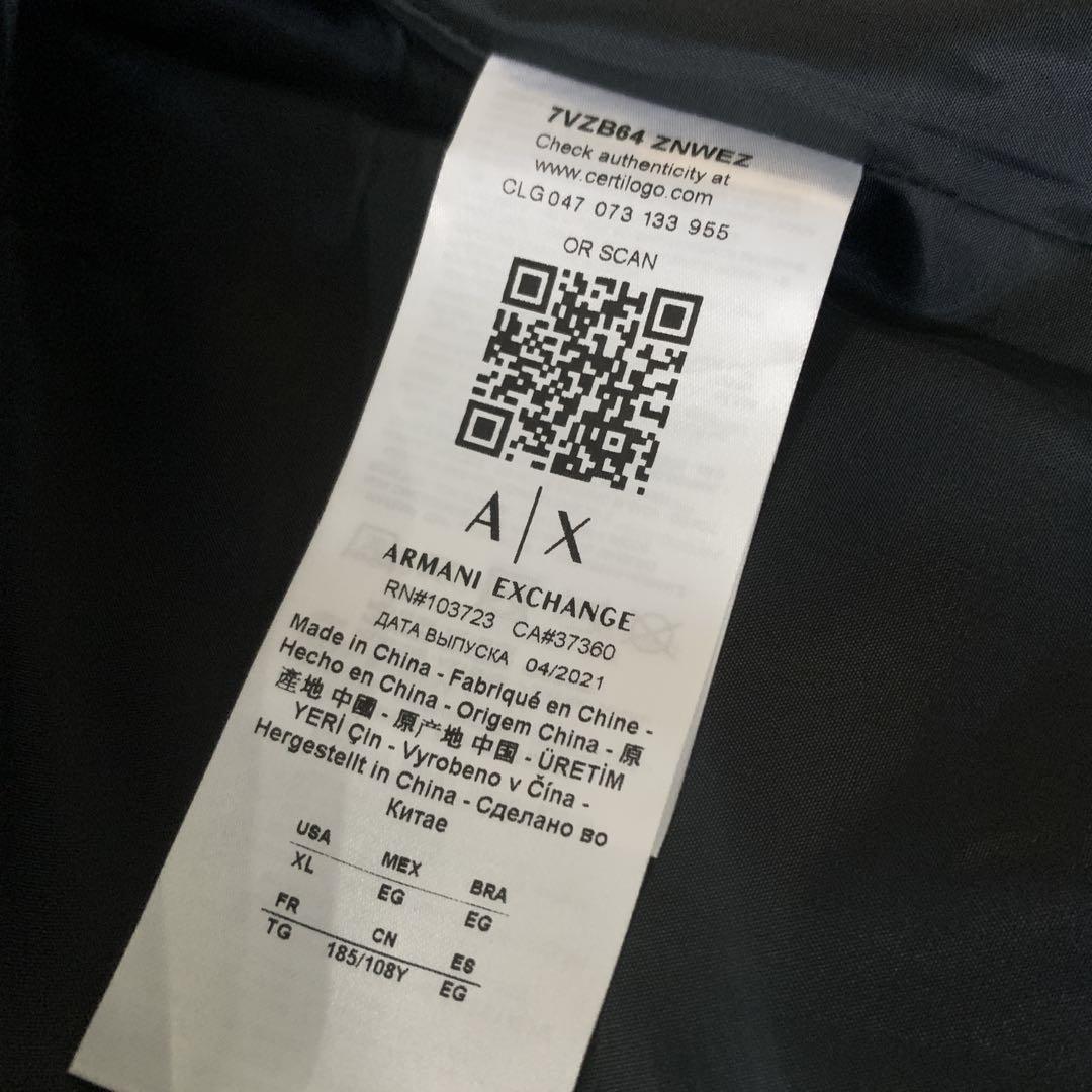 新品未使用 フライトジャケット MA1 アルマーニエクスチェンジ ボンバー