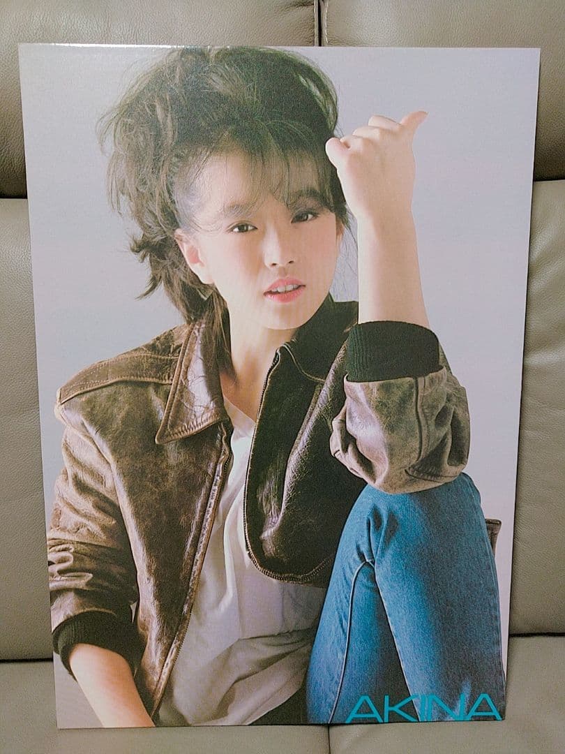 美品★希少★レア★中森明菜 なかもりあきな 木製 木版 パネル ポスター