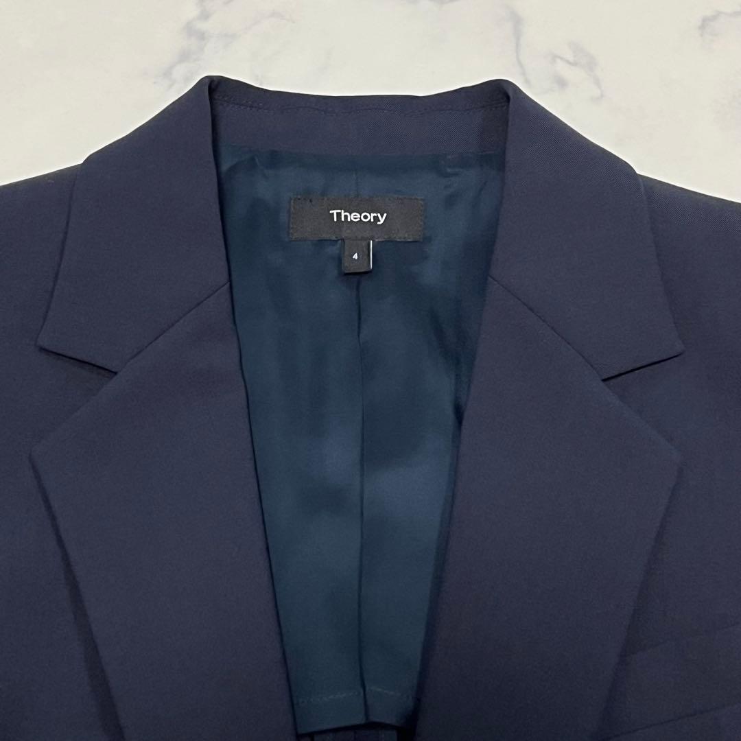 未使用級✨️Theory TAILOR テーラードジャケット 背抜き ネイビー L