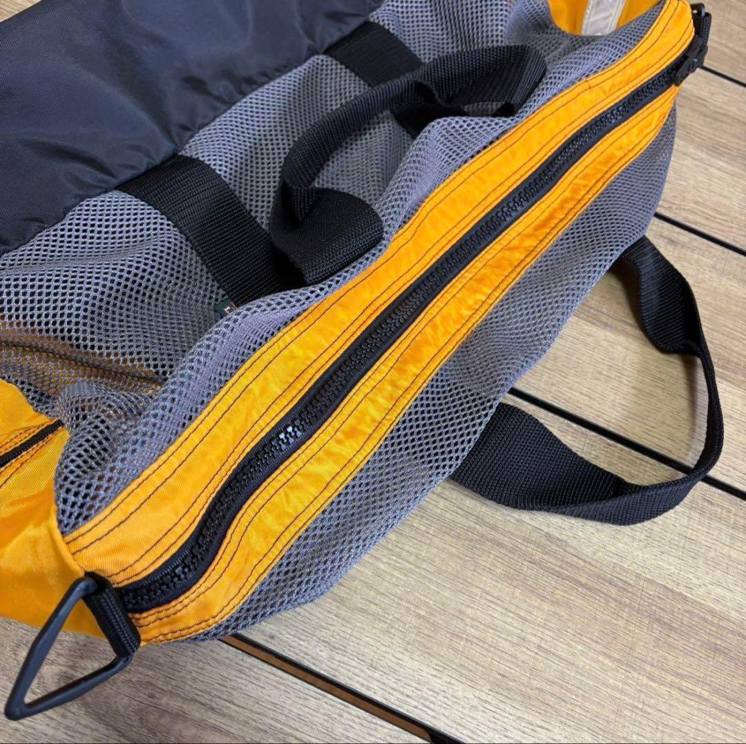 エルエルビーン 90s メッシュ ダッフルバッグ 黄色 ショルダー 珍品 希少