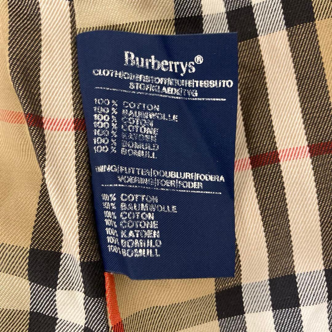 Burberrys バーバリーズ　トレンチコート　アウター　裏地チェック　カーキ