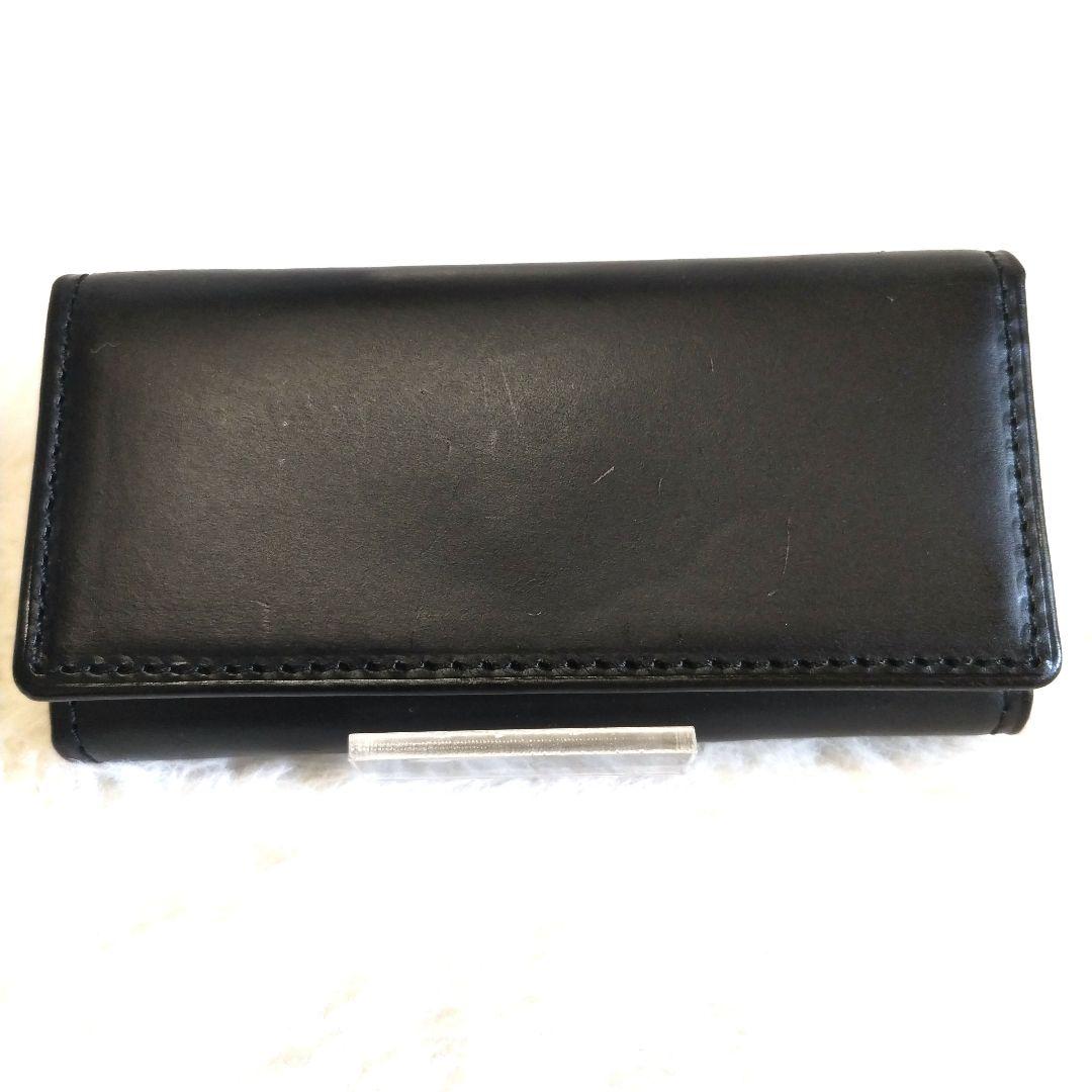 h*e様 ココマイスター オールレザー ゴールド金具 4連キーケース 黒 付属品