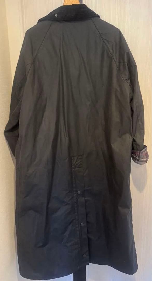 （美品）Barbour OVERSIZE WAX BURGHLEY 38 黒