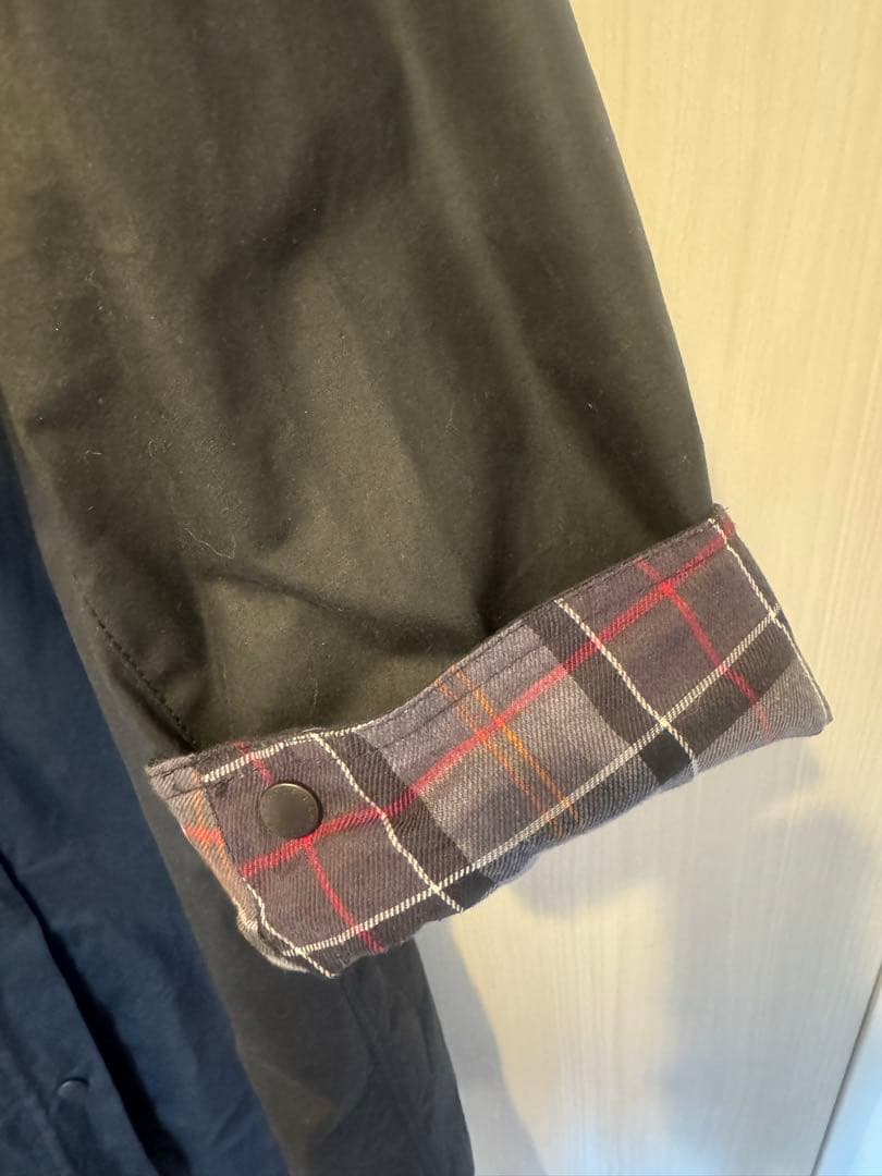 （美品）Barbour OVERSIZE WAX BURGHLEY 38 黒