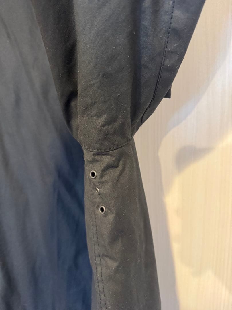 （美品）Barbour OVERSIZE WAX BURGHLEY 38 黒