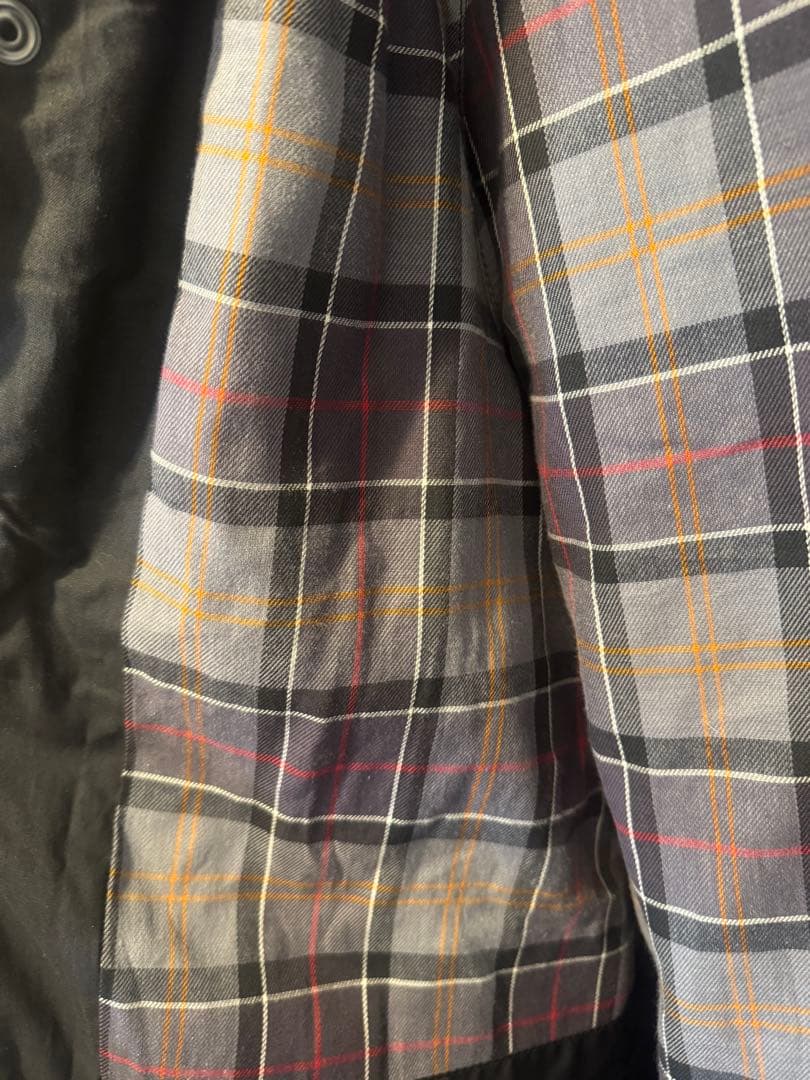 （美品）Barbour OVERSIZE WAX BURGHLEY 38 黒
