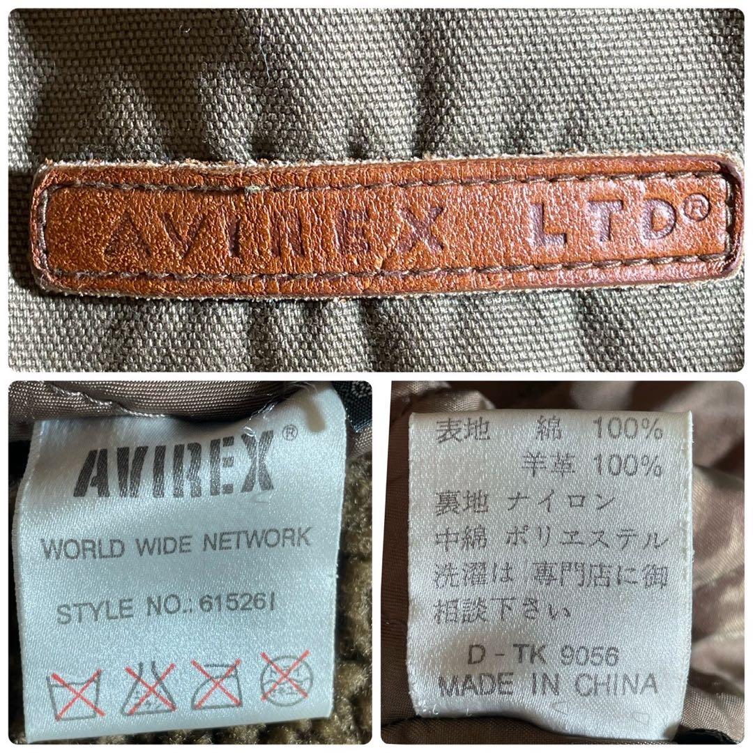 【雰囲気抜群】AVIREX フライトジャケット　B-3 大戦　羊革　胸タグ