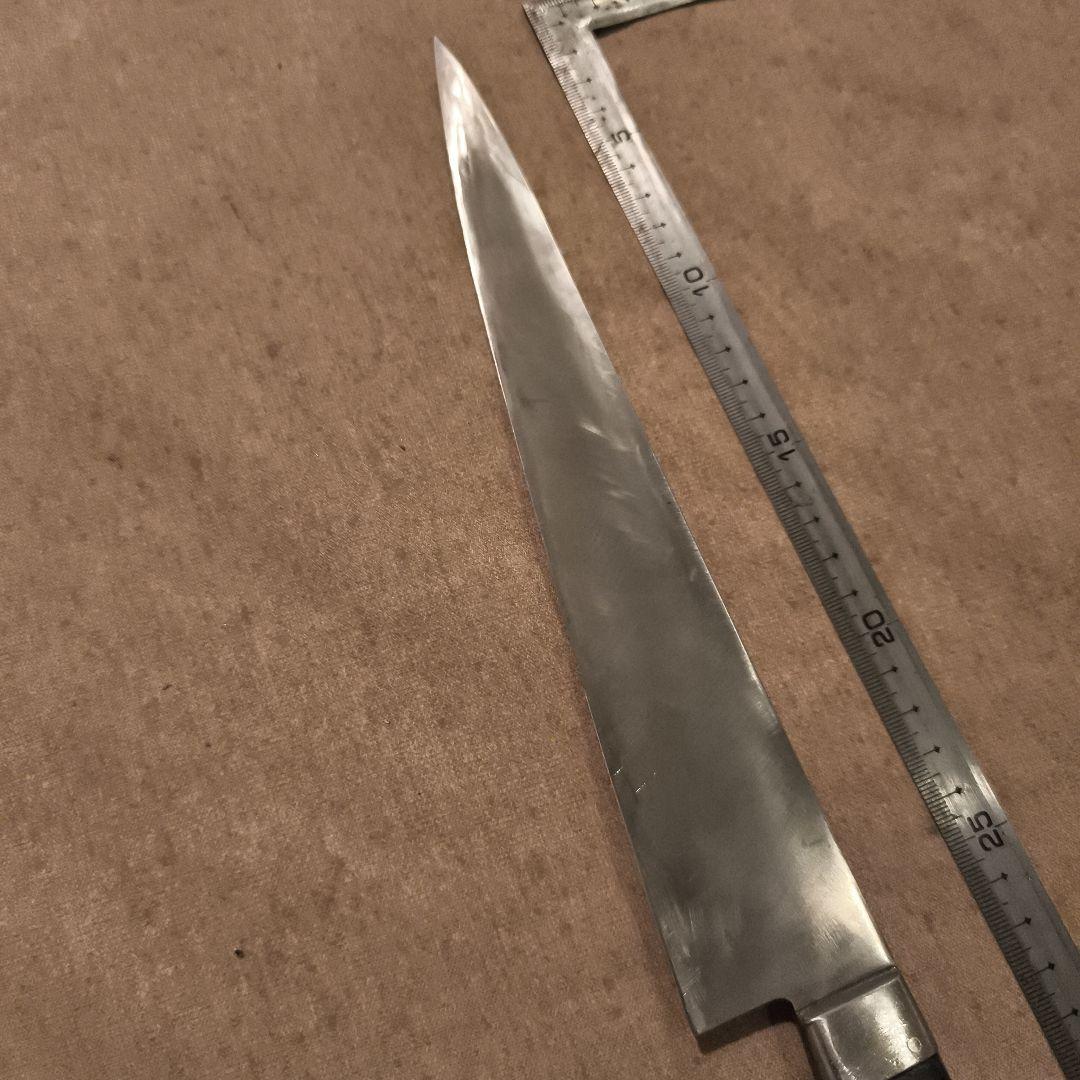 鍔屋　本焼INOX 筋引き牛刀刃長265mm