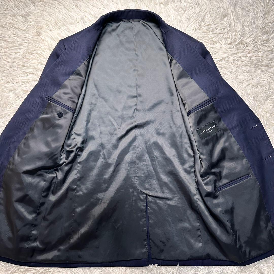 未使用級 現行 トゥモローランド ジャケット ネイビー チェック 48