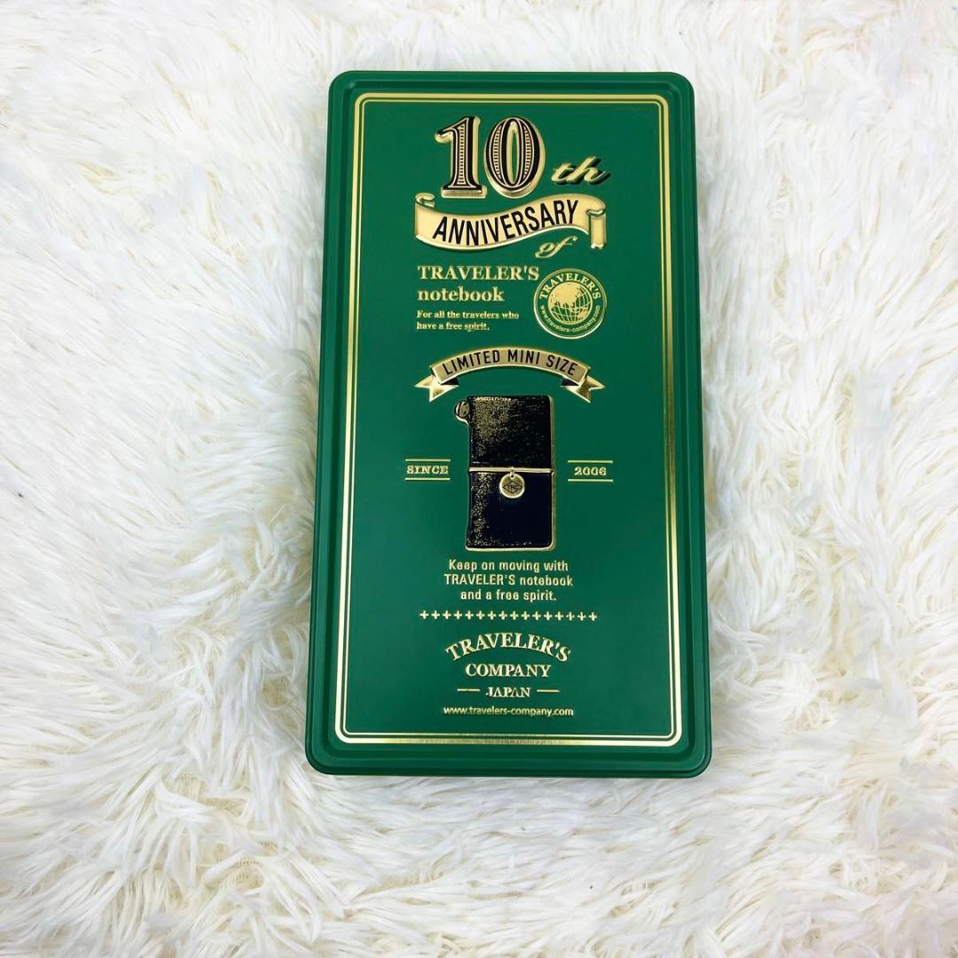 【新品・10周年限定】トラベラーズノート ミニ 10周年缶セット