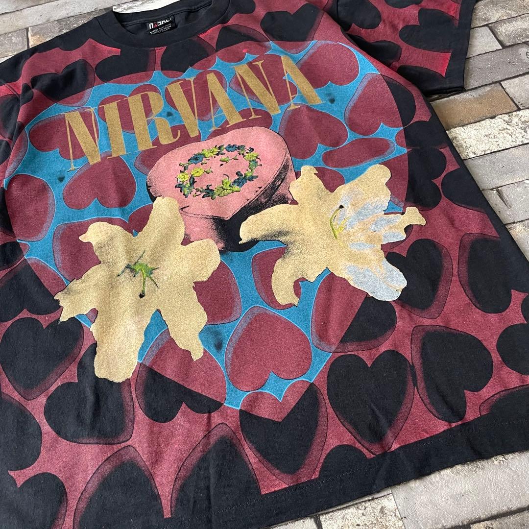 Nirvana Heart-Shaped Box Tee Lニルヴァーナ