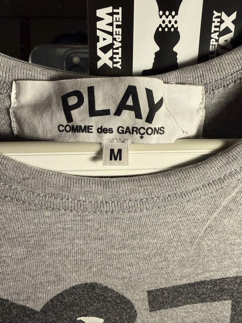 PLAY COMME des GARÇONS グレー Tシャツ M