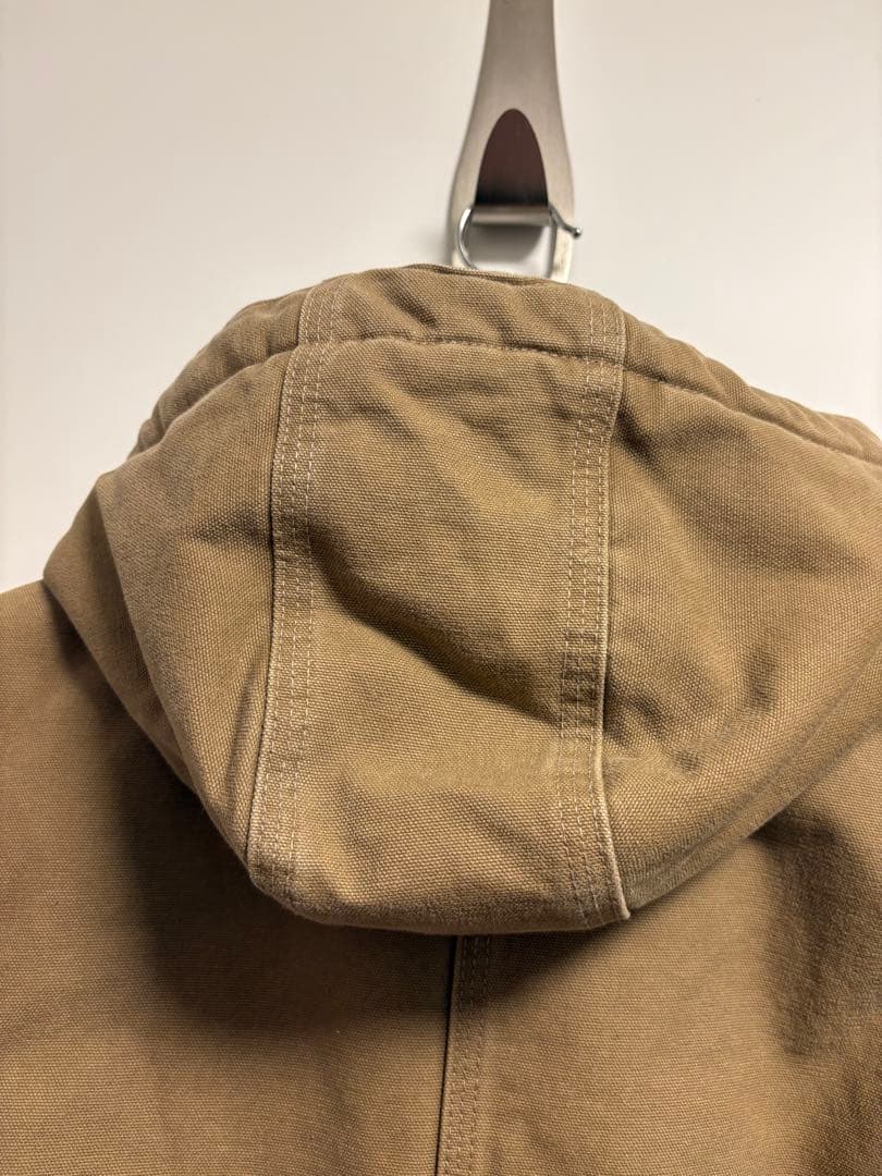 Carhartt フード付きベスト S ベージュ　廃盤　美品