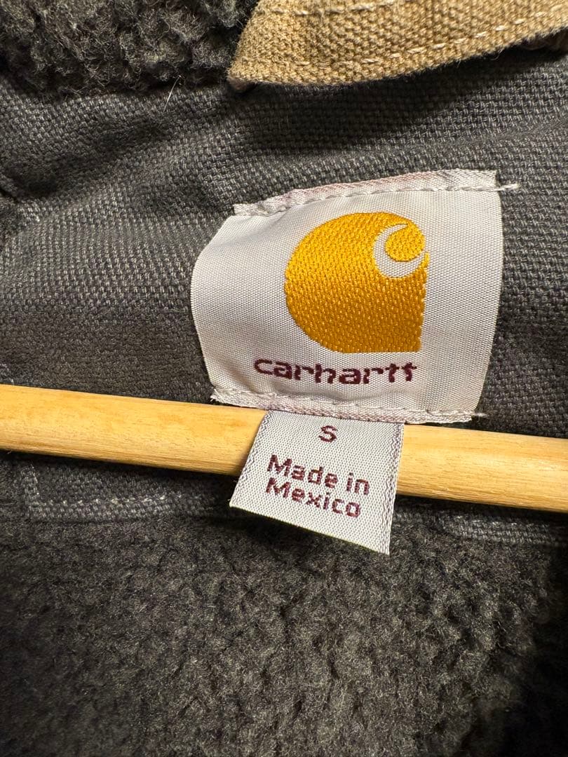 Carhartt フード付きベスト S ベージュ　廃盤　美品