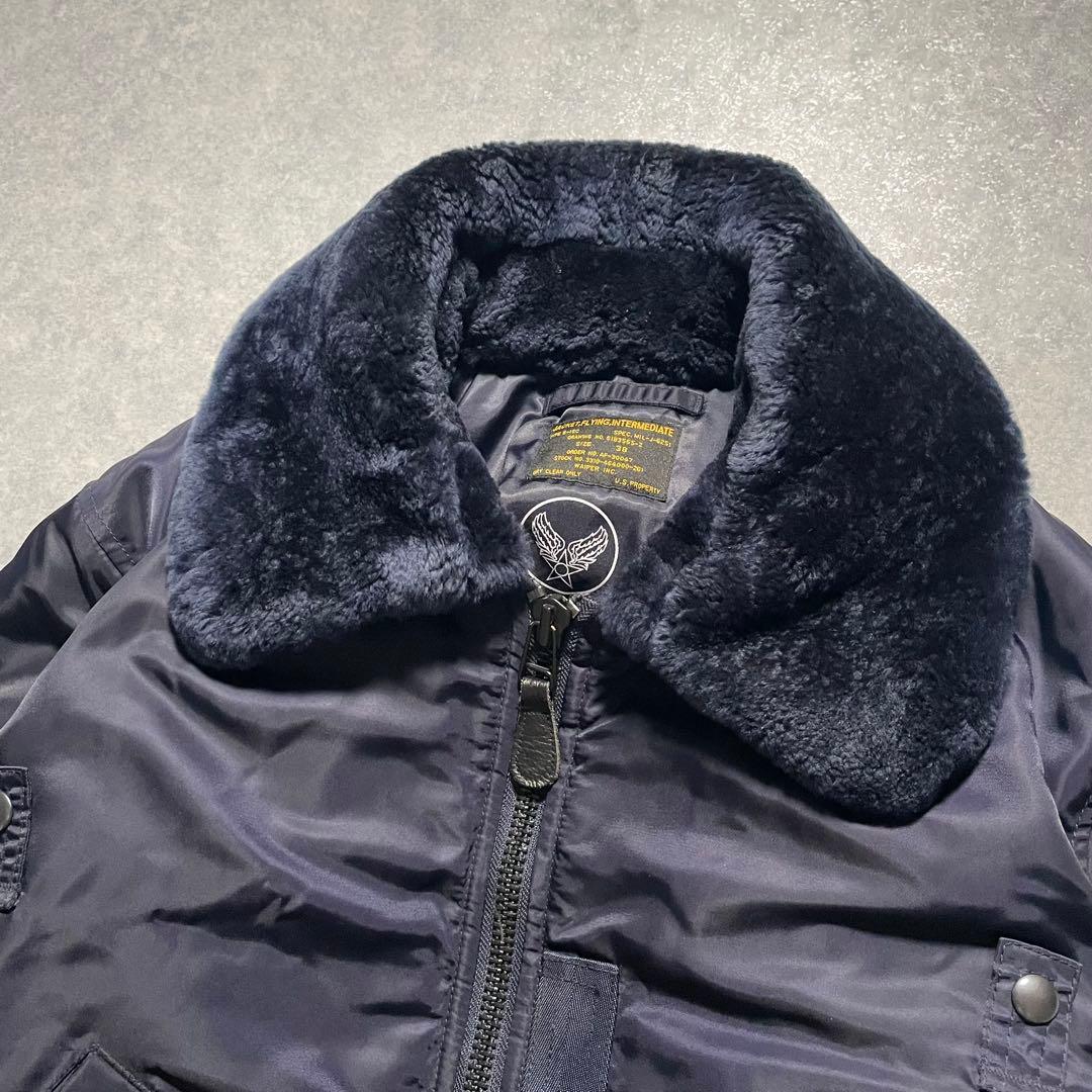 極美品 WAIPER.inc ワイパー B-15C フライトジャケット ムートン