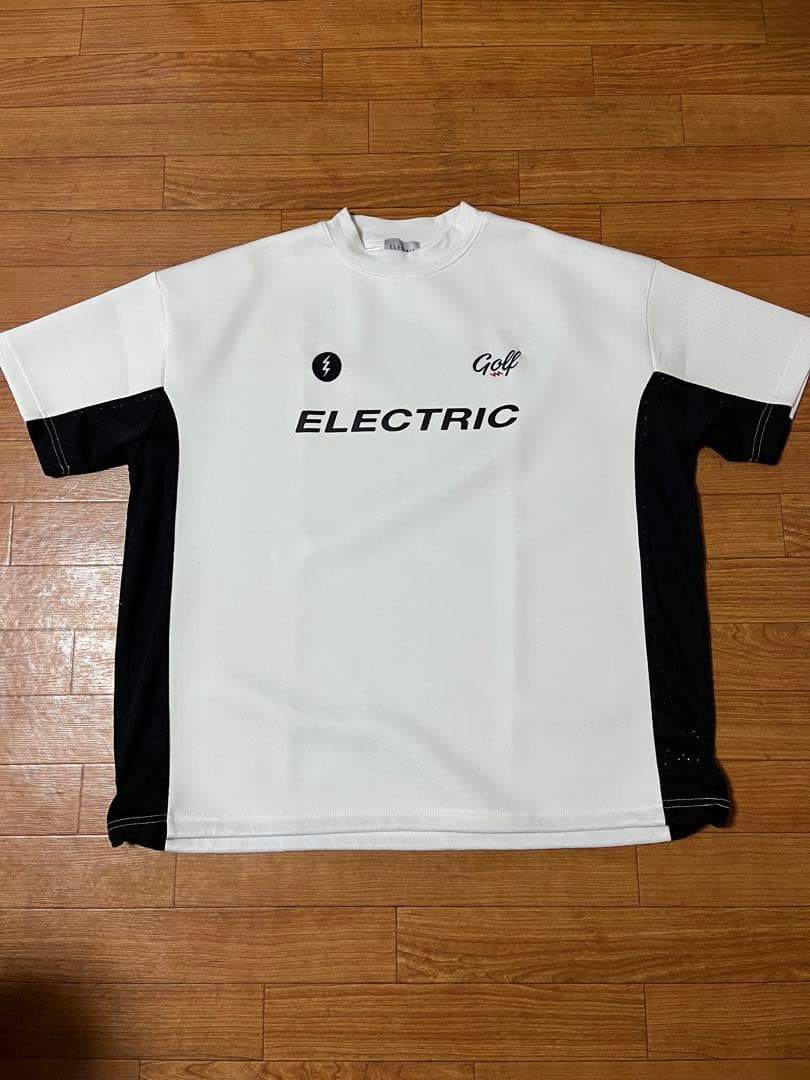 【期間限定SALE】Electric golf モックネックシャツ　ドローコード