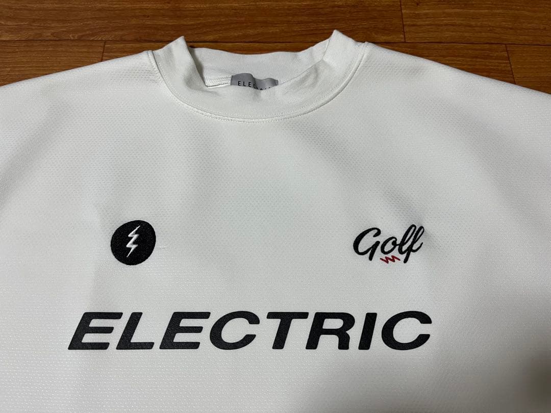 【期間限定SALE】Electric golf モックネックシャツ　ドローコード