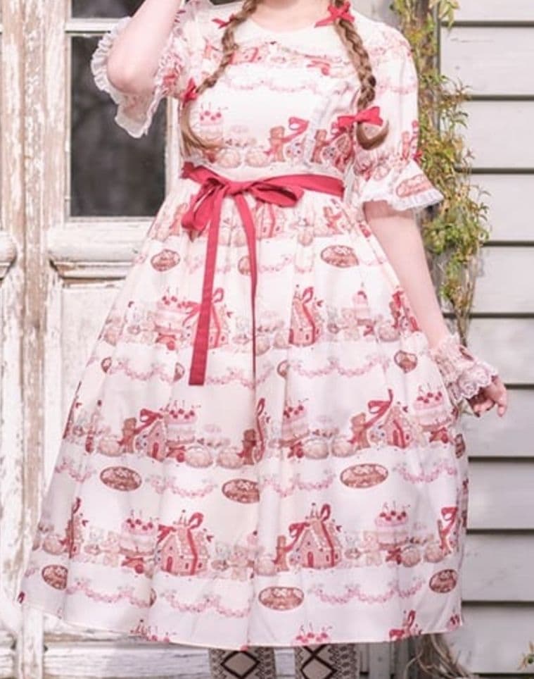 axes femme kawii(現Chalmiere)お菓子の家柄ワンピース