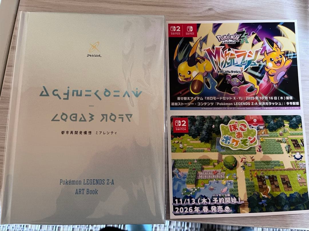 ポケモンZA ソフト 予約購入特典 オリジナルアートブック キーホルダー