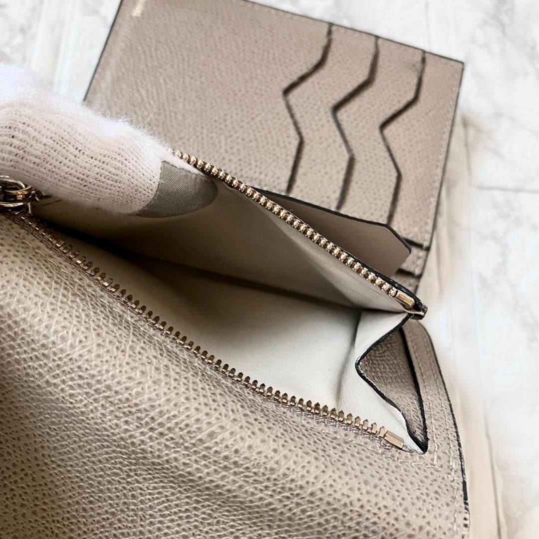 美品✨Valextra ヴァレクストラ イジィデ ウォレット 三つ折り財布