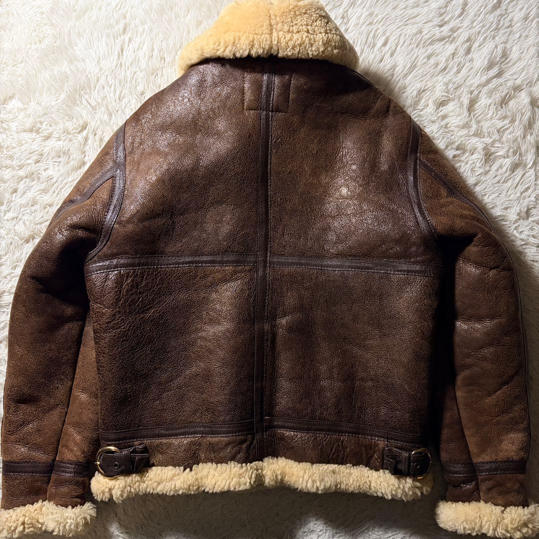 【米国製】schott フライトジャケット　B-3 羊革　ムートン　ボア　38