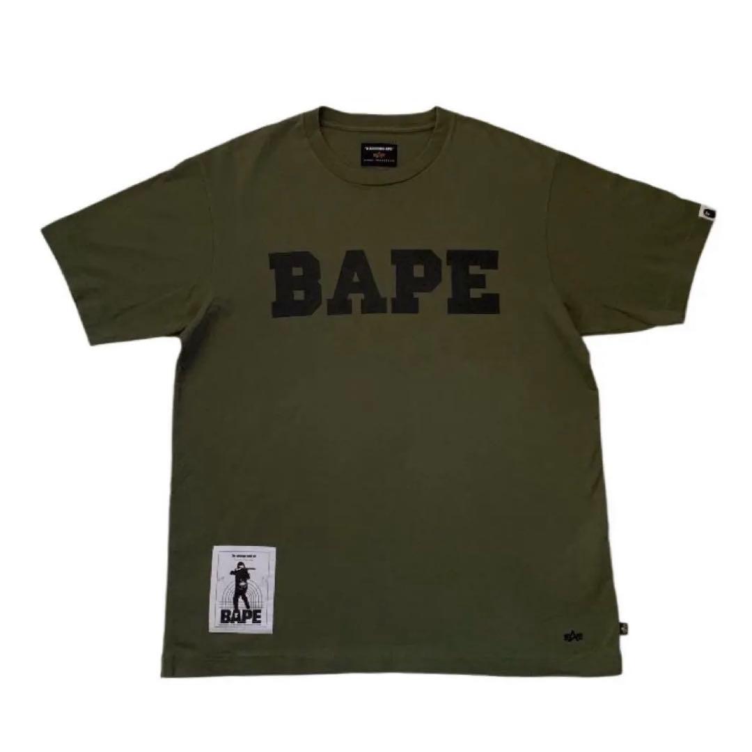 BAPE X ALPHA INDUSTRIES Tシャツ サイズL