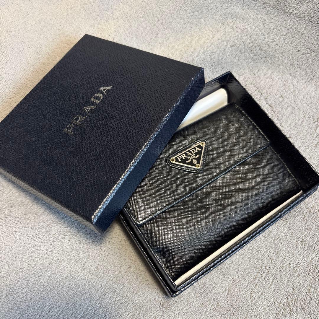 【BOX有】PRADA サフィアーノ　二つ折り財布