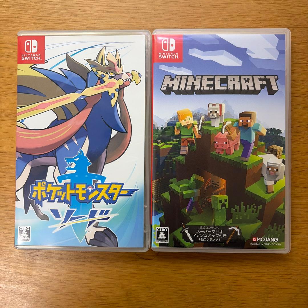 Switchカセット　ポケットモンスターソード　マイクラ