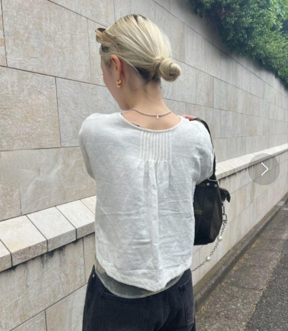 トップス MEDI BATTEN LACE BOLERO BLOUSE ameri