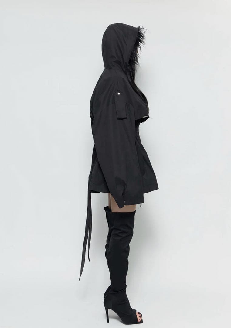 ジャケット・アウター S fur embroidery trench short