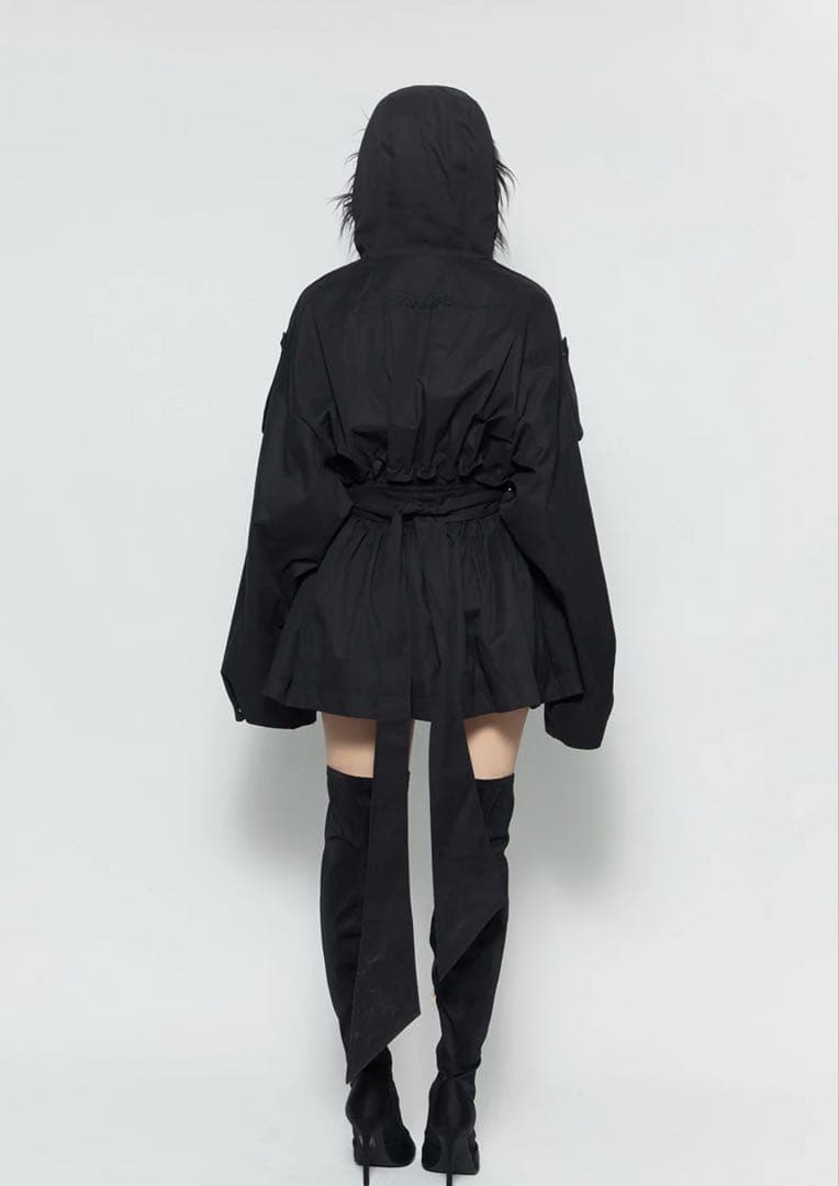 ジャケット・アウター S fur embroidery trench short