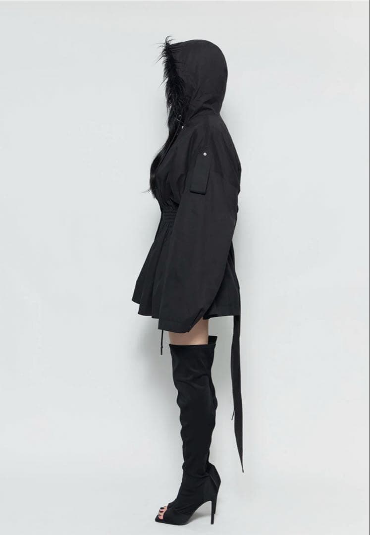 ジャケット・アウター S fur embroidery trench short