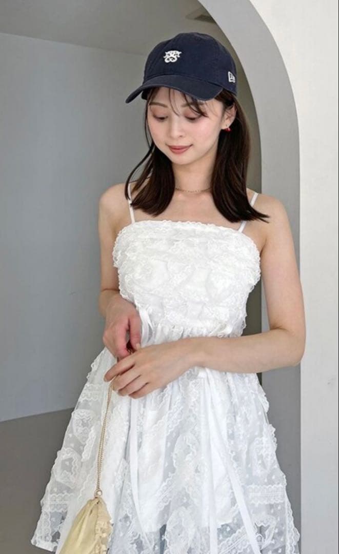 【新品未使用タグ付】 SNIDEL チュールペプラムブラウス