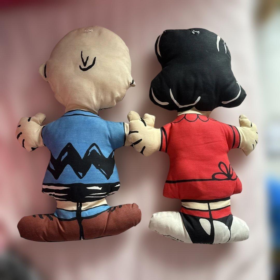 チャーリーブラウンとルーシー ぬいぐるみビンテージスヌーピーラグドールレア可愛い