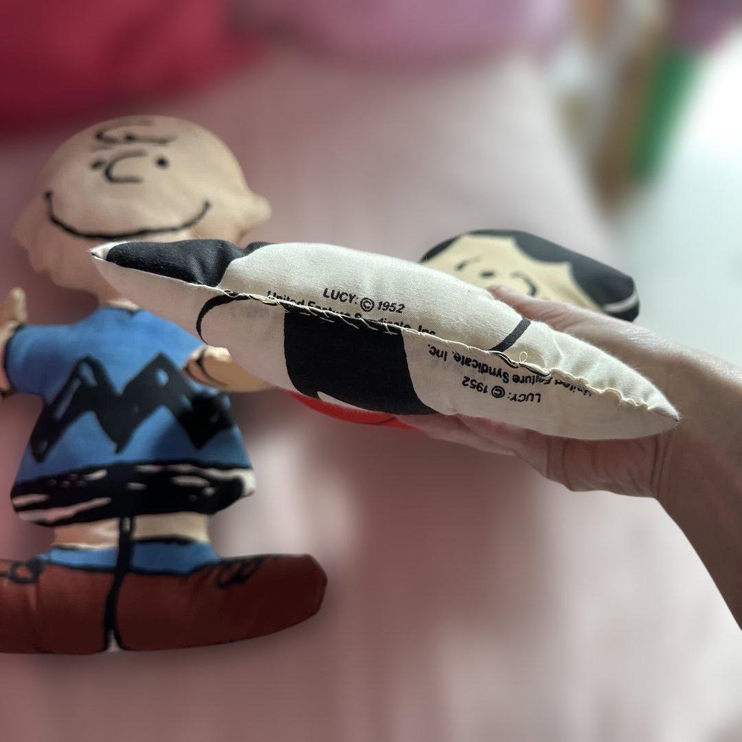 チャーリーブラウンとルーシー ぬいぐるみビンテージスヌーピーラグドールレア可愛い