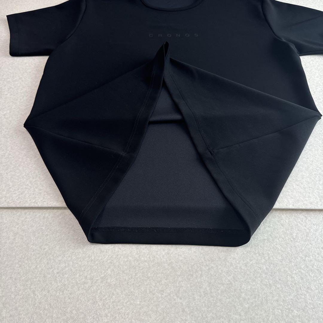 未使用級⭐️クロノス CRONOS 半袖Tシャツ ブラック L ストレッチ