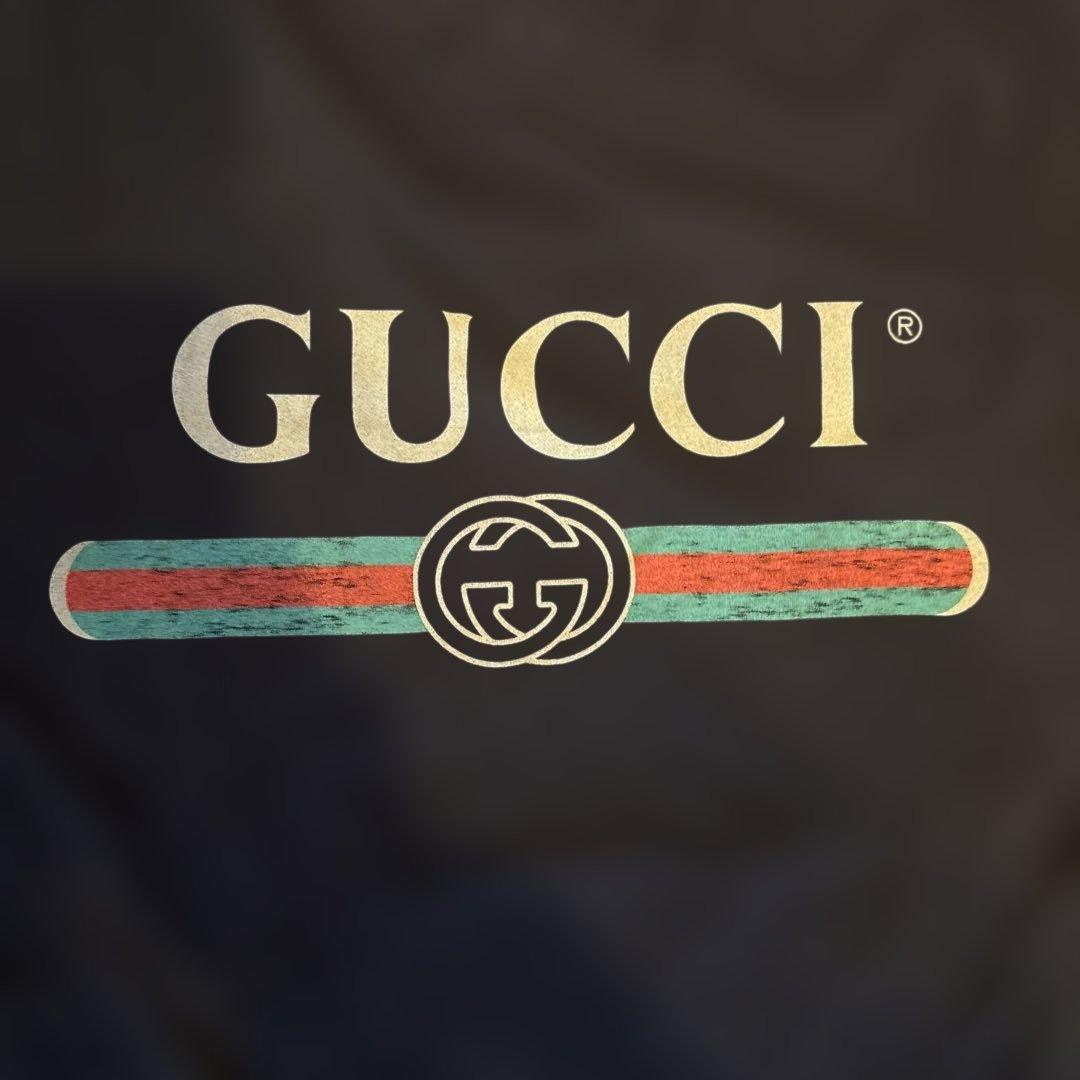 ト*ー様 GUCCI ロゴ Tシャツ　ブラック　箱付き