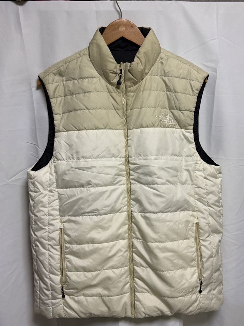 THE NORTH FACE ベージュ 黒　ダウンベスト　リバーシブル