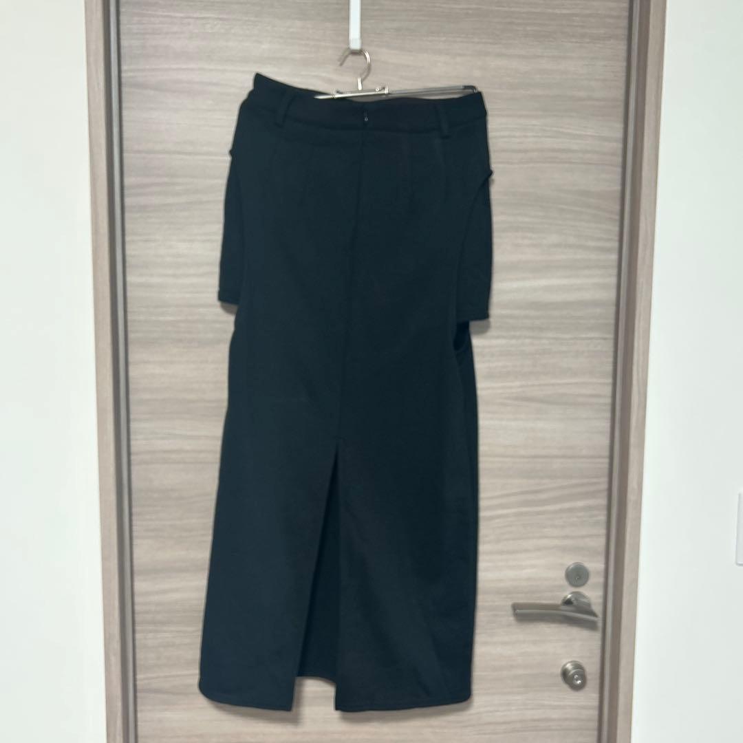 CLANE 26SS CIRCLE CUT SWEAT SKIRT ブラック 2