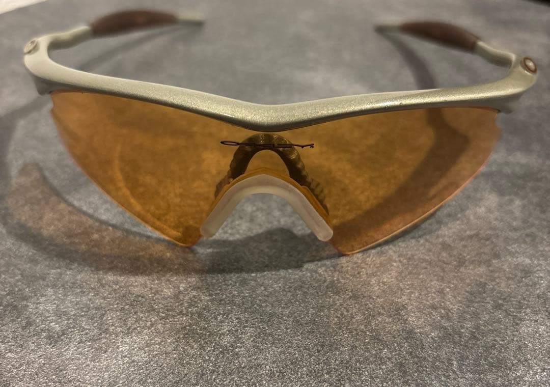 希少 USA OAKLEY オークリー エムフレームスウィープ シルバーオレンジ
