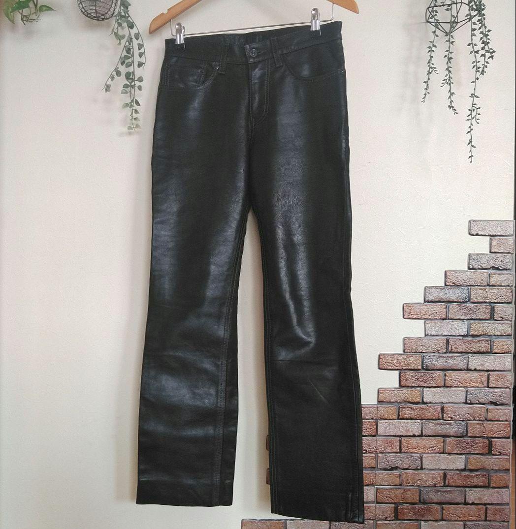 Levi's 505 ブラック 革 レザーパンツ W30 L