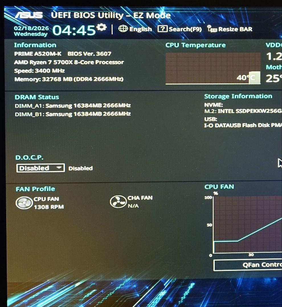 Samsung DDR4 2666 16GB ×2 計 32GB 【動作確認済】