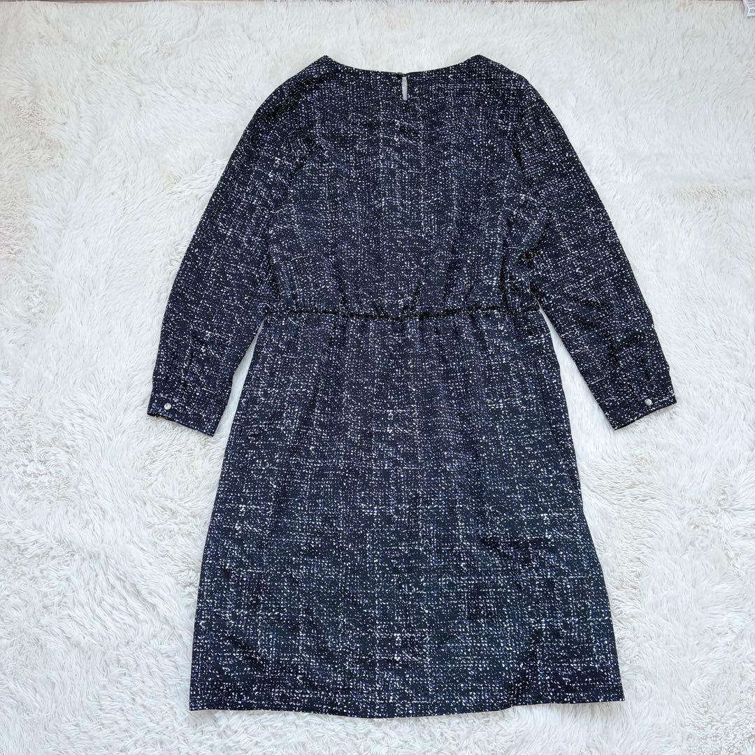 美品✨大きいサイズ✨23区　総柄　切り替えワンピース　46 小花柄　長袖