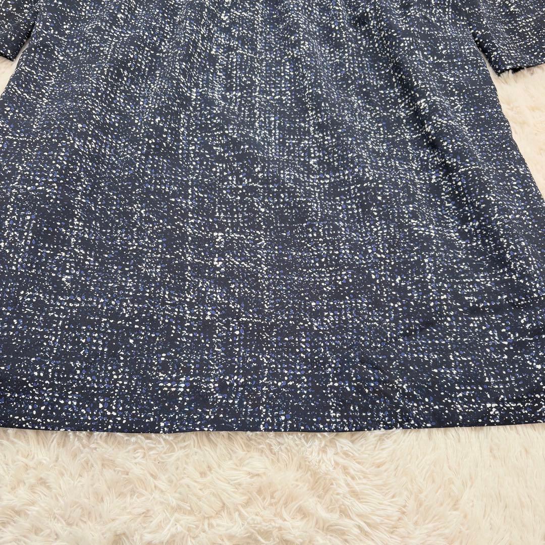美品✨大きいサイズ✨23区　総柄　切り替えワンピース　46 小花柄　長袖