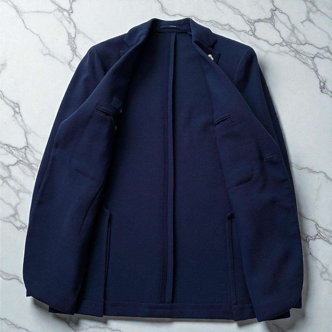 未使用級 LARDINI テーラードジャケット ウールホップサック 46